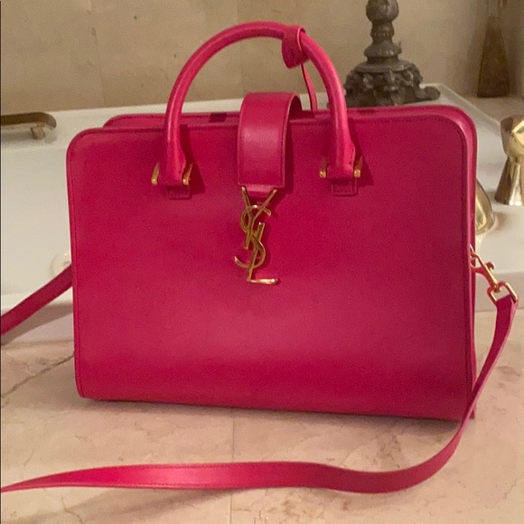 Saint Laurent Handbags - Barely worn YSL fuschia pink